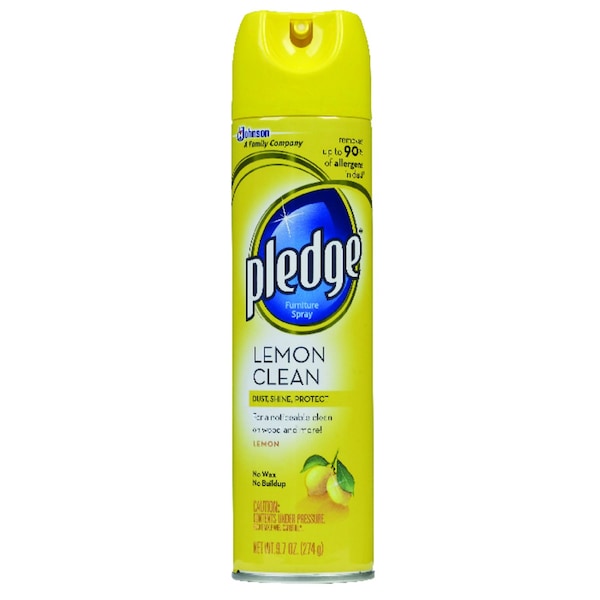 Pledge Lemon Scent Furniture Polish 9.7 oz Spray 72372 - main